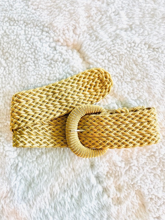 Juliana Collezione Accessories - Vintage Collezione Belt New York Wide Rattan Rafia Straw Woven 37” Glam Boho USA